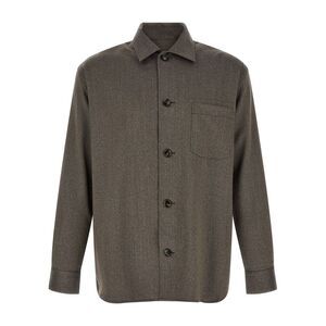 Brioni Brown Wool Men's Blouse